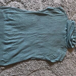 Mossimo Teal Sleeveless Turtleneck Sweater size m